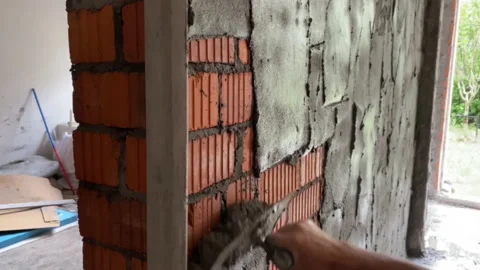 A construction worker at work Video stock 138972960