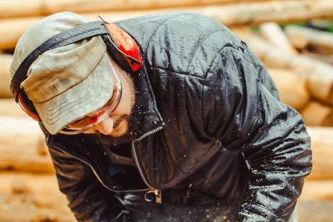 Construction worker at work Stock Photos