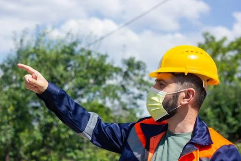 Construction worker in work 스톡 사진