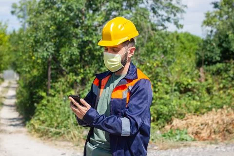 Construction worker in work Foto stock