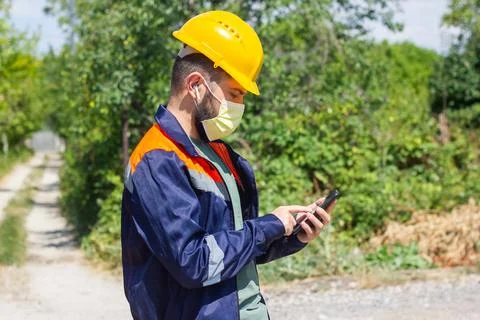 Construction worker in work Stock Photos