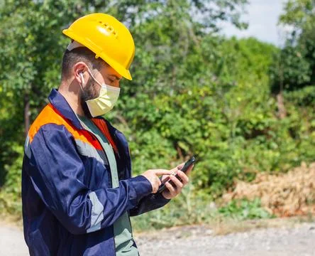 Construction worker in work Stock Photos