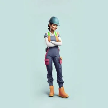 Construction worker3 Stock Illustration