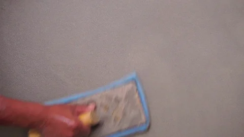 Construction workers are plastering  Stock-Footage 112948794