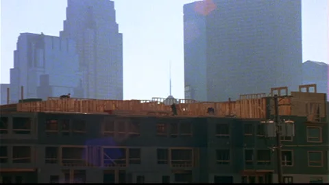 Construction Workers build walls timelapse Stock Footage 145617777