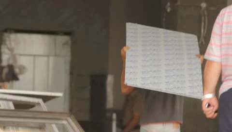 Construction workers building (HD) c 스톡 동영상 11023503