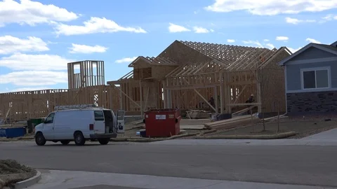 Construction Workers Building House 4K Stock Footage 107099688