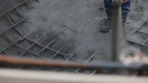 Construction Workers Building Pool With Shotcrete Gunite Stock Footage 124270249