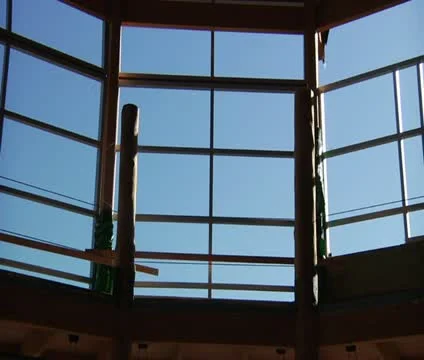 Construction workers carrying ladders Stock Footage 21561353