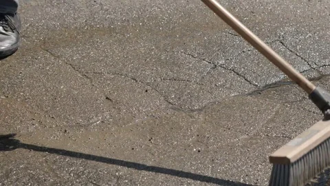 Construction Workers Cleaning Up Stock Footage 85637750