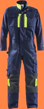 Construction  workers clothes for safety isolated on orange background with clip Stock Photos
