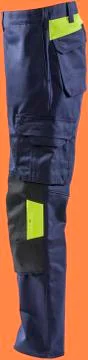 Construction  workers clothes for safety isolated on orange background with clip Stock Photos