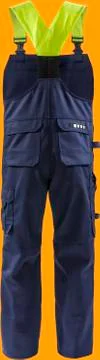 Construction  workers clothes for safety isolated on orange background with clip Stock Photos