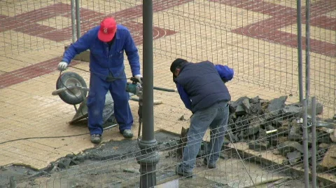 Construction workers Stock Footage 268941