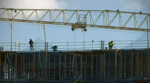 Construction workers Stock Footage 289437