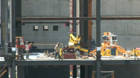 Construction Workers Stock Footage 467826