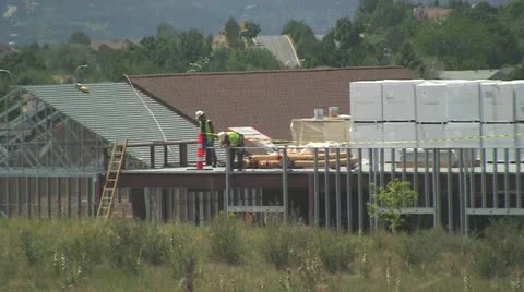 Construction workers Stock Footage 11074577