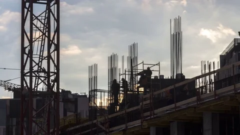 Construction workers Video stock 71603383