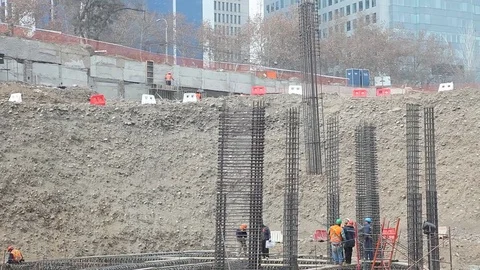 Construction workers Stock Footage 77099892