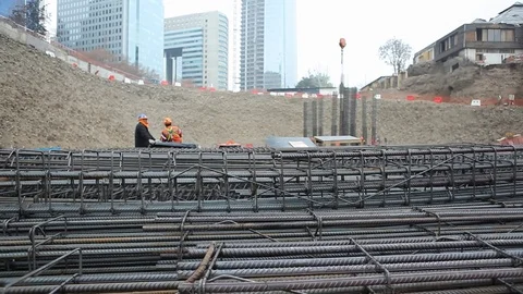 Construction workers Stock Footage 77099905