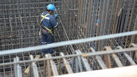 Construction workers Stock Footage 77100023