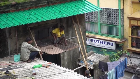Construction workers Stock Footage