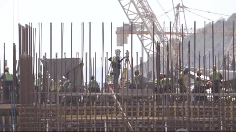 Construction workers Stock Footage 162418253