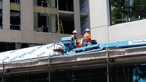 Construction Workers, Halifax, Nova Scotia, Canada 動画素材 91747523