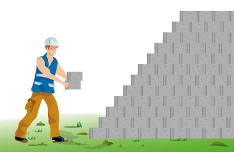 Construction workers Stock Illustration