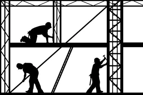 Construction workers Stock Illustration
