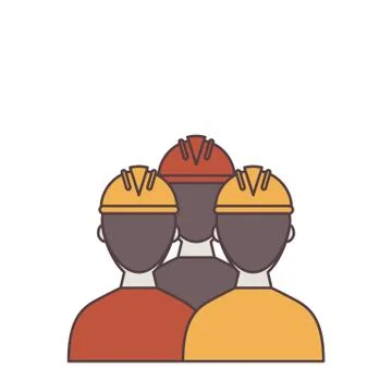 Construction workers Illustrazione stock
