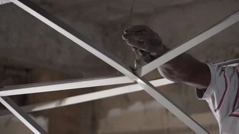 Construction Workers on the job Stock Footage 137620935