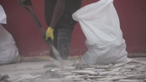 Construction Workers on the job Stock Footage 137621238