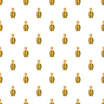 Construction workers pattern showing safety and professionalism Stock Illustration