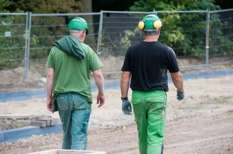 Construction workers Foto stock