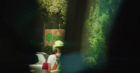 Construction Workers on Side of the Street 4K Stock Footage 158778797