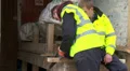Construction workers on site HD Footage