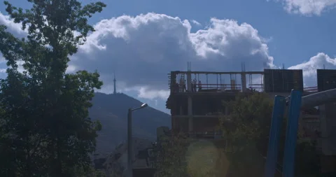 Construction Workers in Sofia Time Lapse 스톡 동영상 287352367