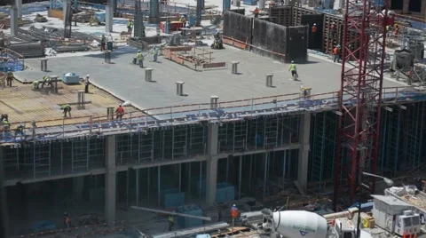 Construction Workers Time-Lapse Stock Footage 59134824