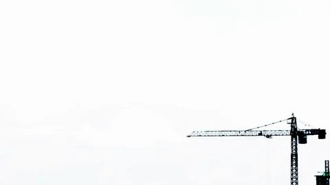 Construction working black silhouette isolated on white background Stock Footage 88692058