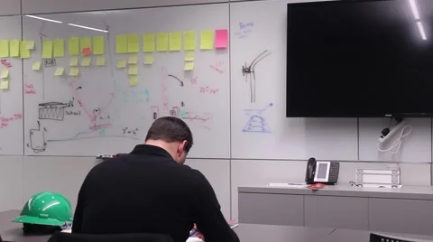 Construction working doing a test 库存影片 45832145