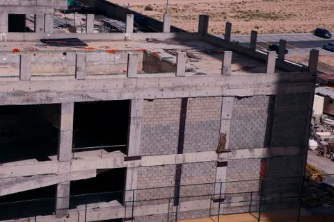 Construction works going on in dubai Stock Photos