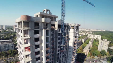 Construction Yard House Stock Footage 56162172