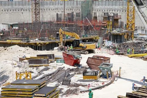 Construction yard Stock Photos