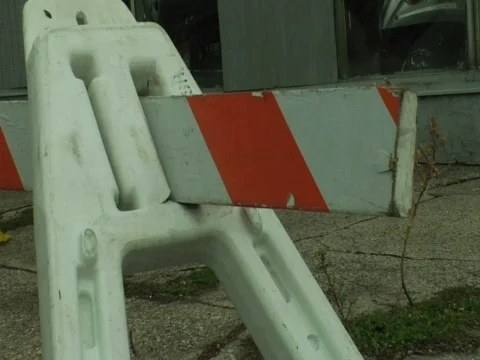Construction Zone Barricade 02 Vídeo Stock 357081