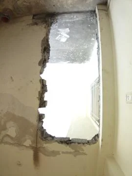 The construction zone during renovation Stock Photos