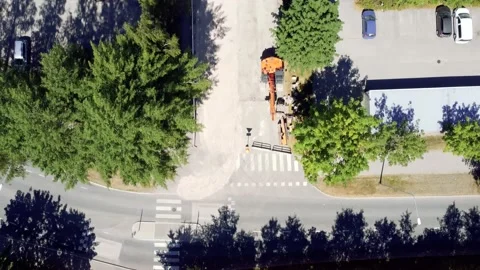 Construction Zone Stock Footage 201098687