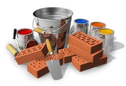 Construction/home renovation concept Stock Illustration