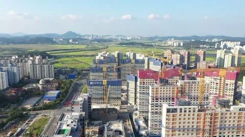 Constructions Development Site Aerial Video. 動画素材 161456745