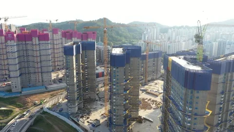 Constructions Development Site Aerial Video. 動画素材 161456751